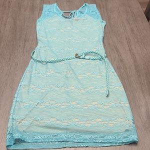 Small Light Teal Lace Dress